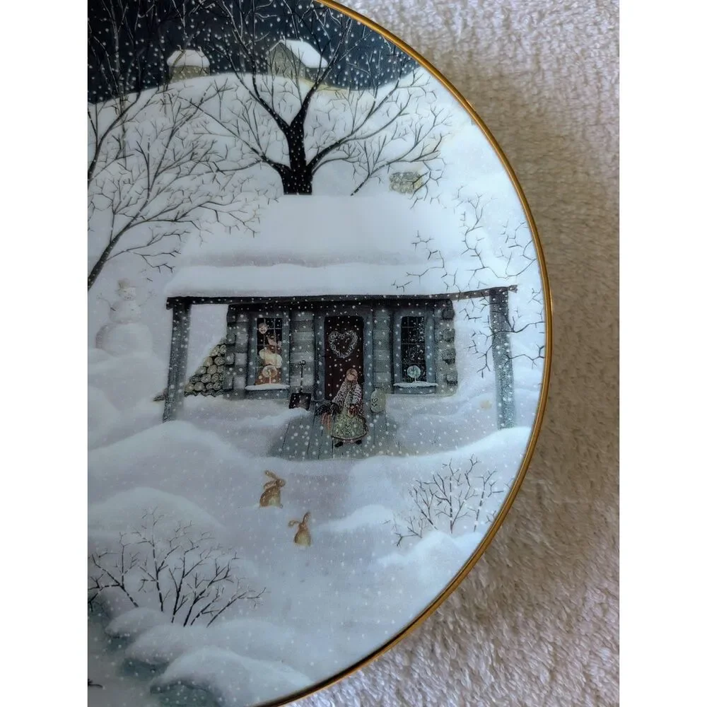 Franklin Mint Moonlight Visitors Carol J Endres Porcelain Plate